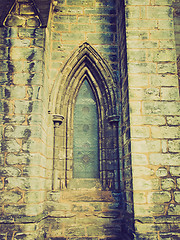 Image showing Retro looking Glasgow cathedral