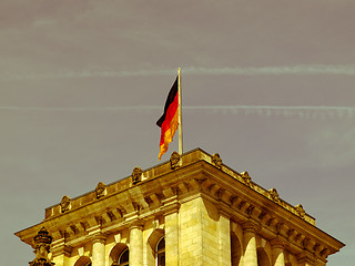 Image showing Retro looking Berlin Reichstag