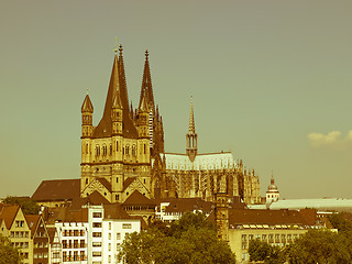 Image showing Retro looking Koeln panorama