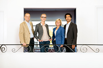 Image showing Project team on balcony