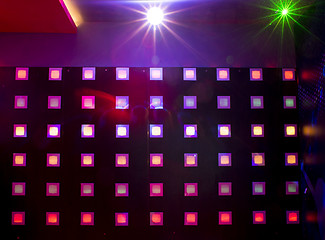 Image showing Disco with colorful lights