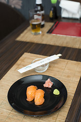 Image showing Sushi in sushi bar