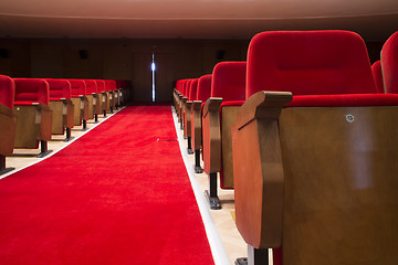 Image showing Seats in a theater and opera