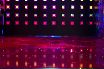 Image showing Disco with colorful lights