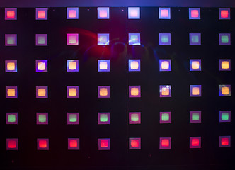 Image showing Disco with colorful lights