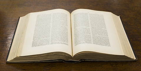 Image showing Open old book