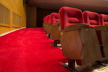 Image showing Seats in a theater and opera