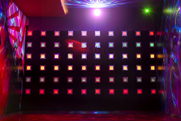 Image showing Disco with colorful lights