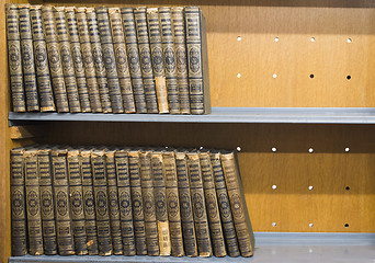 Image showing Old books on shelf