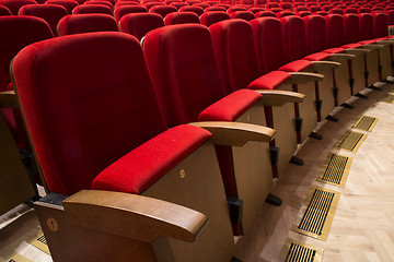 Image showing Seats in a theater and opera