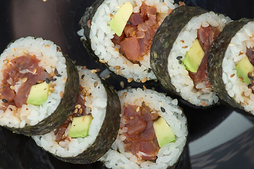 Image showing Sushi in sushi bar