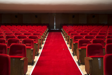 Image showing Seats in a theater and opera