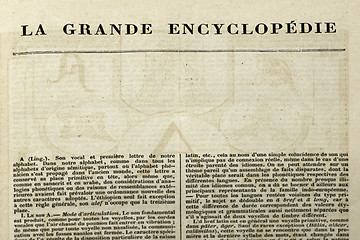 Image showing Page of old book