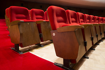 Image showing Seats in a theater and opera