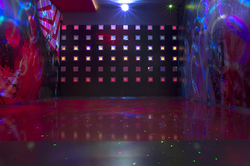 Image showing Disco with colorful lights