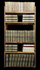 Image showing Old books on shelf