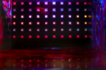 Image showing Disco with colorful lights