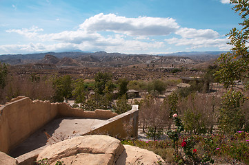 Image showing Desert landscape in Andalusia, Spain