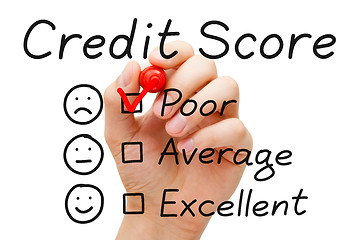 Image showing Poor Credit Score