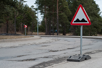 Image showing Potholes on the road