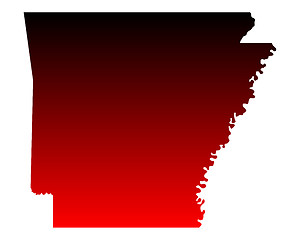 Image showing Map of Arkansas