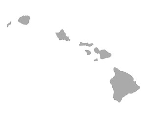 Image showing Map of Hawaii