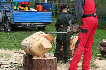 Image showing wood sculpture