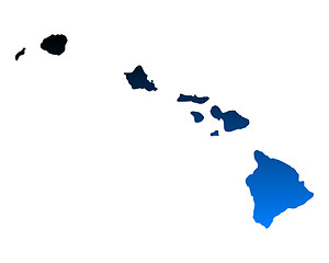 Image showing Map of Hawaii