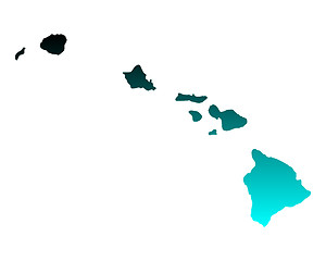 Image showing Map of Hawaii