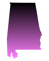 Image showing Map of Alabama