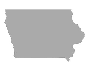 Image showing Map of Iowa