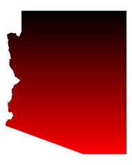 Image showing Map of Arizona