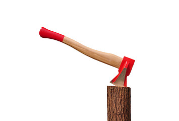 Image showing Axe on stem