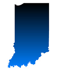 Image showing Map of Indiana