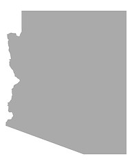 Image showing Map of Arizona