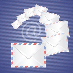 Image showing White detailed envelopes