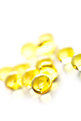 Image showing yellow gelatin pills 