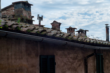 Image showing Roof of old historical building