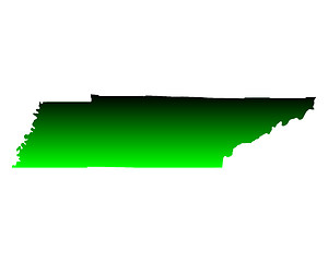 Image showing Map of Tennessee