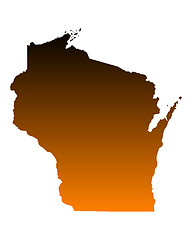 Image showing Map of Wisconsin