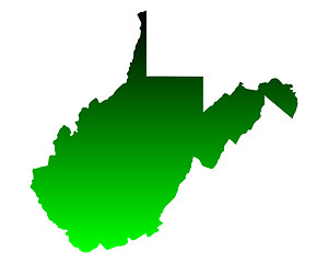 Image showing Map of West Virginia