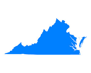 Image showing Map of Virginia