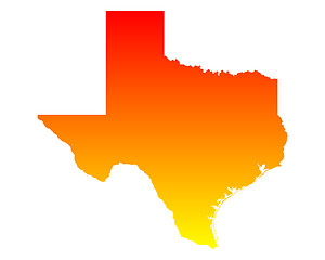 Image showing Map of Texas