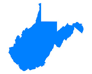 Image showing Map of West Virginia