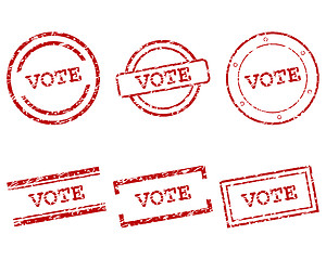 Image showing Vote stamps