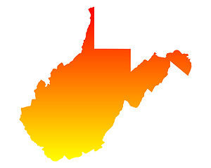 Image showing Map of West Virginia