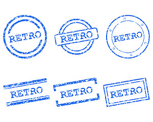 Image showing Retro stamps