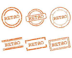 Image showing Retro stamps