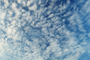 Image showing Altocumulus clouds - natural beauty contrast background