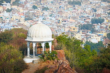 Image showing View from mountain. India, Udaipur